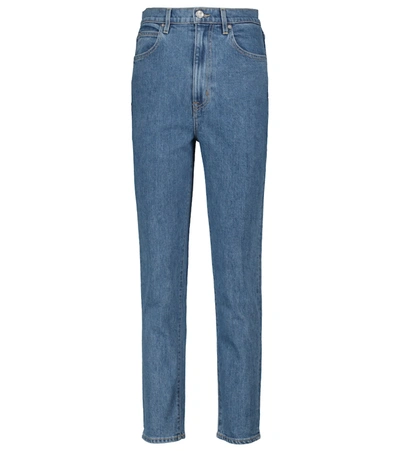 Shop Slvrlake Beatnik Slim Stretch-cotton Jeans In Blue