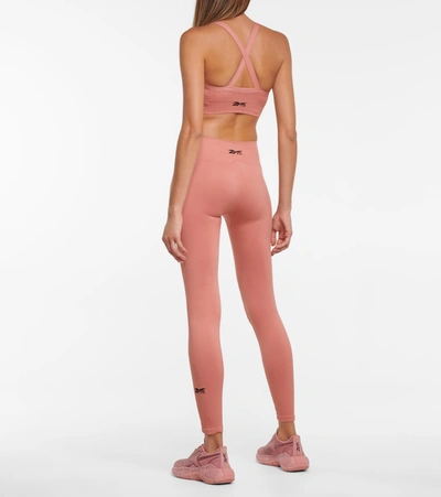 Shop Victoria Beckham High-rise Leggings In Pink