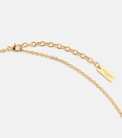 Shop Saint Laurent Charm Necklace In Gold
