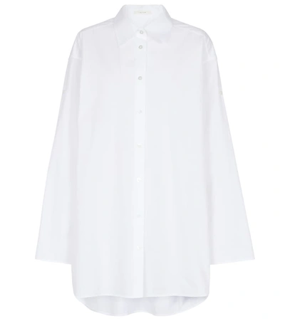 Shop The Row Elden Cotton Poplin Shirt In White