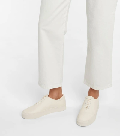 Shop The Row Marie H Leather Sneakers In White