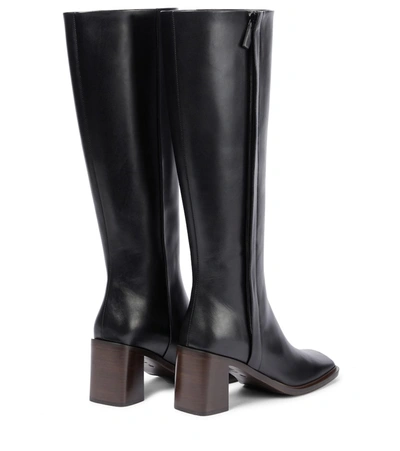 Shop The Row Patch Knee-high Leather Boots In Black
