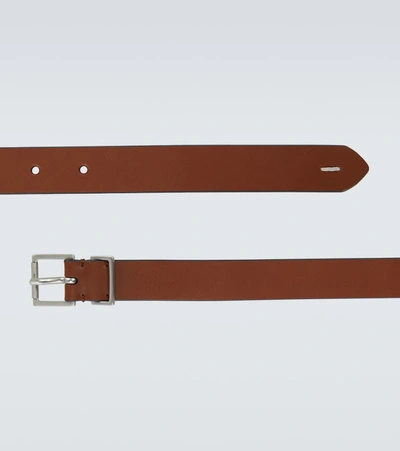 Shop Maison Margiela Leather Belt In Brown