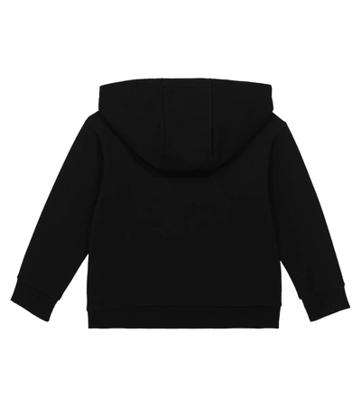 Shop Fendi Cotton Hoodie In Black
