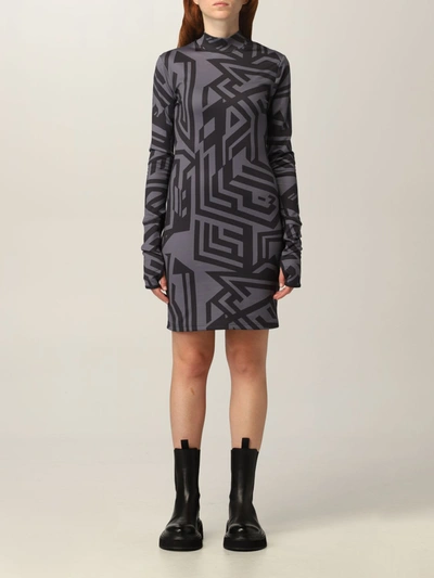 Shop Mcq By Alexander Mcqueen Dress Icon In Dust Dress By Mcq With Graphic Print In Black