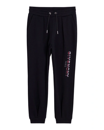 Shop Givenchy Girls' Logo Jogger Pants (mini Me) In 09b Black