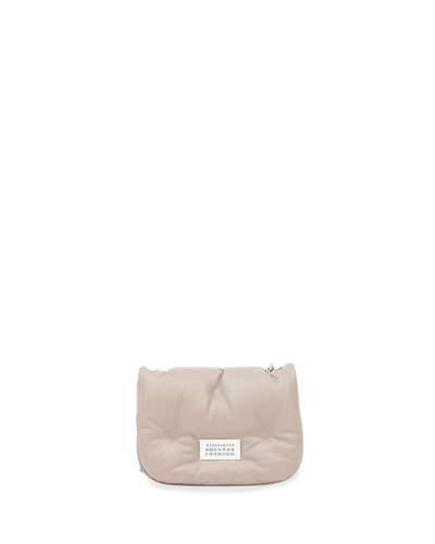 Shop Maison Margiela Glam Slam Puffy Mini Flap Crossbody Bag In T4315 Mauve