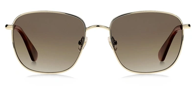 Shop Kate Spade Kiyah/s La 0vr0 Square Polarized Sunglasses In Brown
