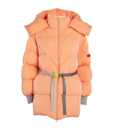 Shop Stella Mccartney Quilted Kayla Puffer Jacket In Orange