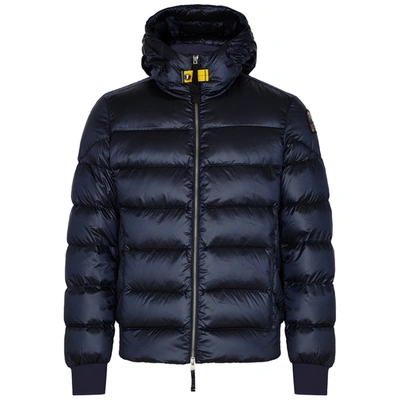 Shop Parajumpers Pharell Navy Quilted Shell Jacket