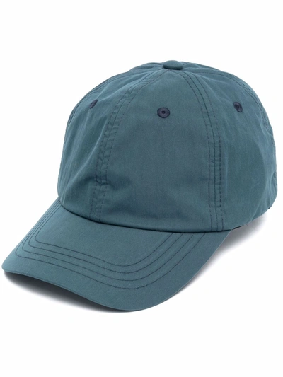Shop Acne Studios Embroidered Logo Basebal Cap In Blue