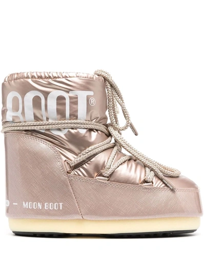 Moon Boot Pink Icon Pillow Low Snow Boots | ModeSens
