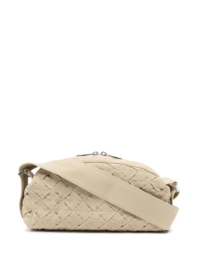 Shop Bottega Veneta Interwoven-design Belt Bags In White