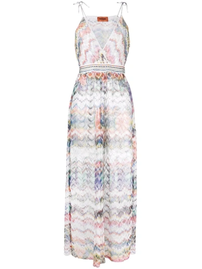 Shop Missoni Woven-effect Jumpsuit In Weiss