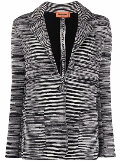 Shop Missoni Abstract-knit Jacket In F901w