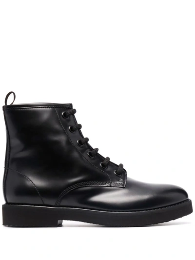 Shop Agl Attilio Giusti Leombruni Moreen Lace-up Boots In 1013 Nero-nero