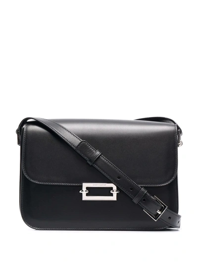 Shop Saint Laurent Fermoir Crossbody Bag In Schwarz