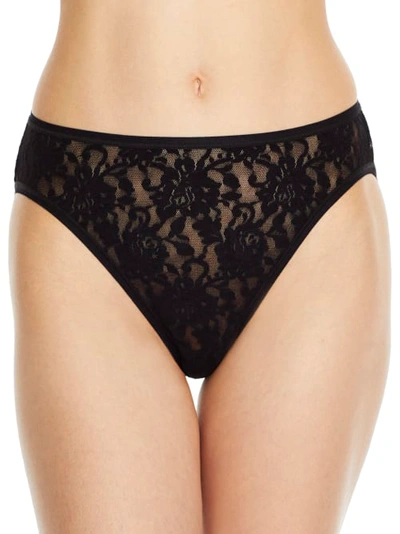 Shop Hanky Panky Signature Lace Hi-cut Brief In Black