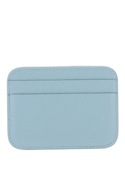 Shop Balenciaga Card Holder With Logo In Light Blue