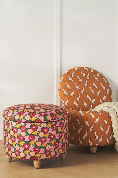 Shop Kendra Dandy Muse Storage Ottoman In Pink