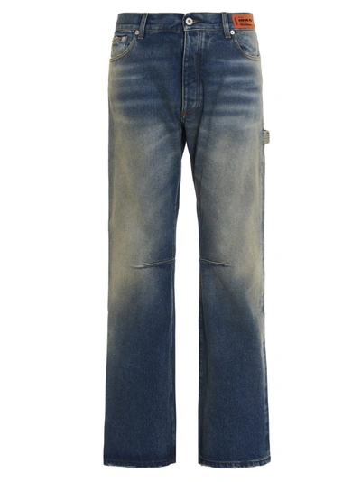Shop Heron Preston Hammer Holder Loose Fit Jeans In Blue