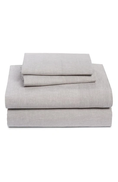 Shop Nordstrom Luxury Lyocell & Linen Sheet Set In Grey Drizzle