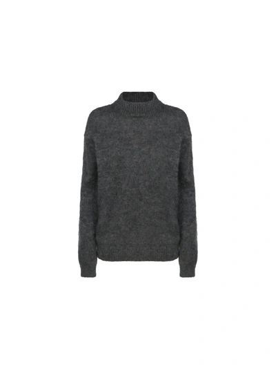 Shop Tom Ford Turtleneck Sweater In Grey Melange