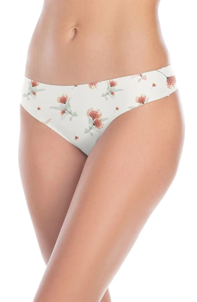 Shop Honeydew Intimates Skinz Hipster Thong In Ivory Floral