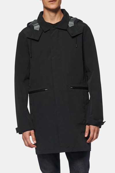Shop Andrew Marc Ottley Seam Sealed Topper Coat In Black