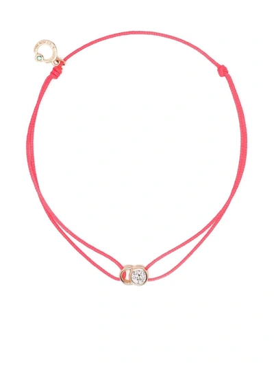 Shop Courbet 18kt Recycled Rose Gold Laboratory-grown Diamond Let's Commit Bracelet In Pink