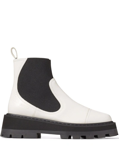 Shop Jimmy Choo Clayton Ankle Boots In White