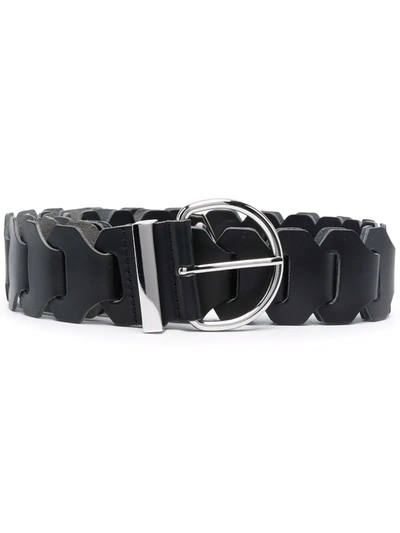 Shop Iro Linked Leather Belt In Black
