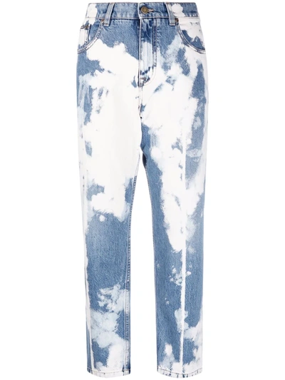 Shop Tom Ford Acid-wash Straight Jeans In Blue