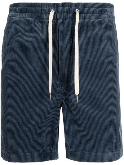 Shop Polo Ralph Lauren Cotton Corduroy Shorts In Blue