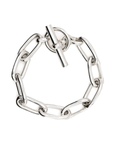 Tilly Sveaas Medium Silver Oval Linked Bracelet | ModeSens