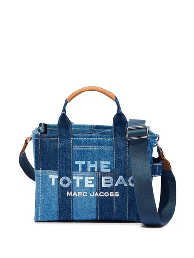 Shop Marc Jacobs The Denim Small Tote Bag In Blue