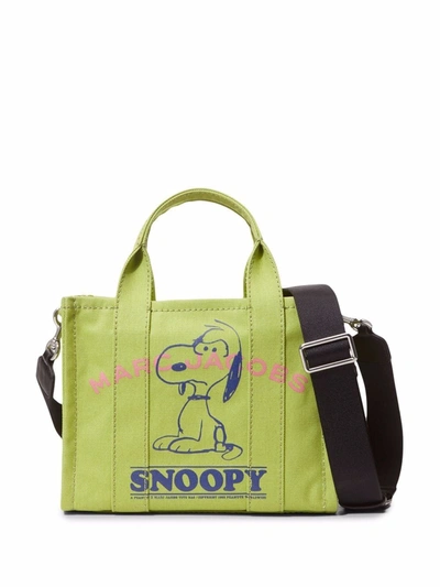 Marc Jacobs X Peanuts The Mini Snoopy Tote Bag In Lime ModeSens