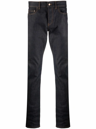 Shop Saint Laurent Slim-fit Jeans In Blau