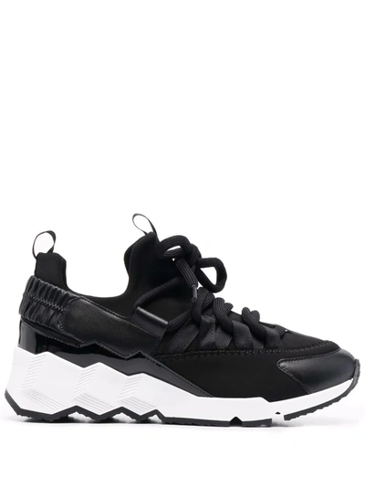 Pierre Hardy Trek Comet Lace-up Sneakers In Schwarz