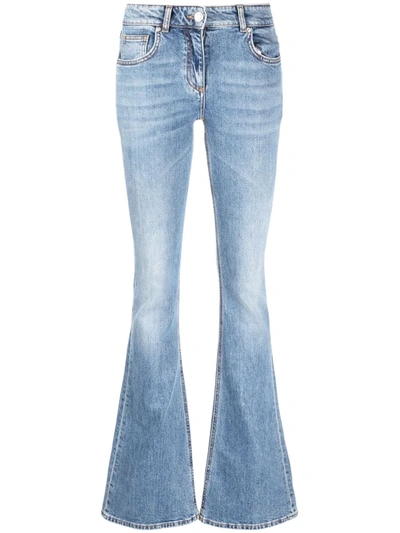 Shop Blumarine Straight-leg Denim Jeans In 331 Blue