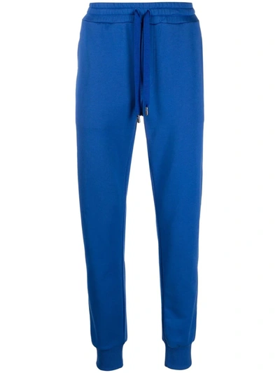Shop Dolce & Gabbana Logo Patch Track Pants In Blue