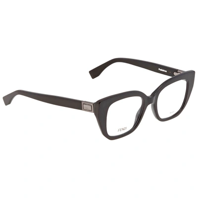 Shop Fendi Clear Demo Lens Cat Eye Ladies Eyeglasses Ff 0274 0807 48 In Black