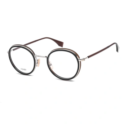 Shop Fendi Unisex Brown Round Eyeglass Frames Ffm0065009q0050