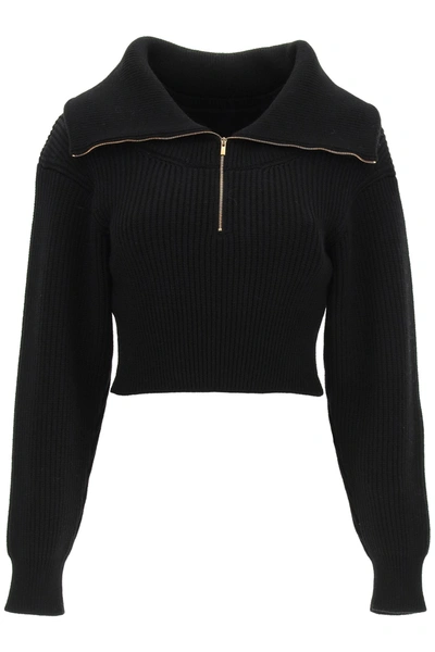 Shop Jacquemus La Maille Risoul Sweater In Black (black)