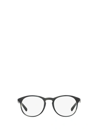 Shop Prada Pr 19sv Matte Striped Grey Glasses