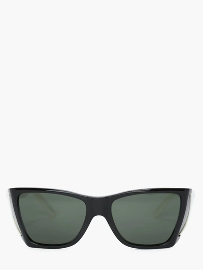 Shop Jw Anderson Wide Frame Sunglasses In Black