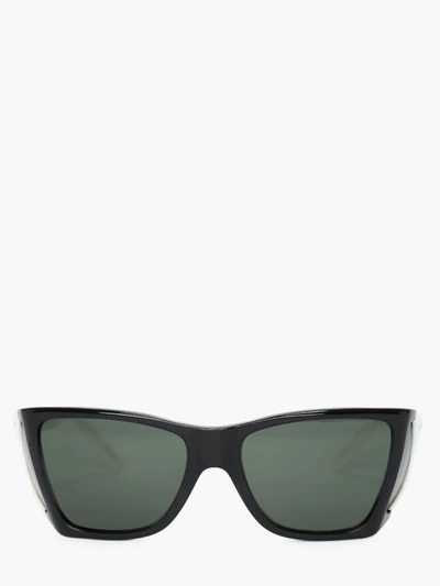 Jw Anderson Black & White Persol Edition Wide Frame Sunglasses In Black