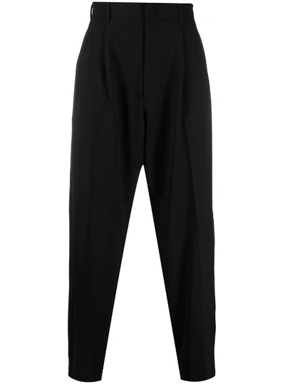 Shop Ambush Relaxed-fit Tailored Trousers In Black