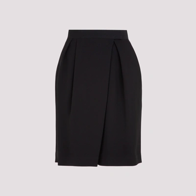 Shop Max Mara Melinda Cady Skirt In Black