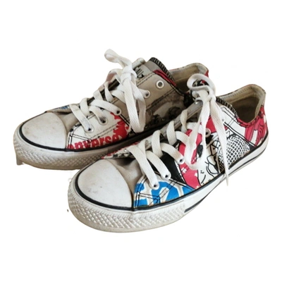 Pre-owned Converse Cloth Trainers In Multicolour